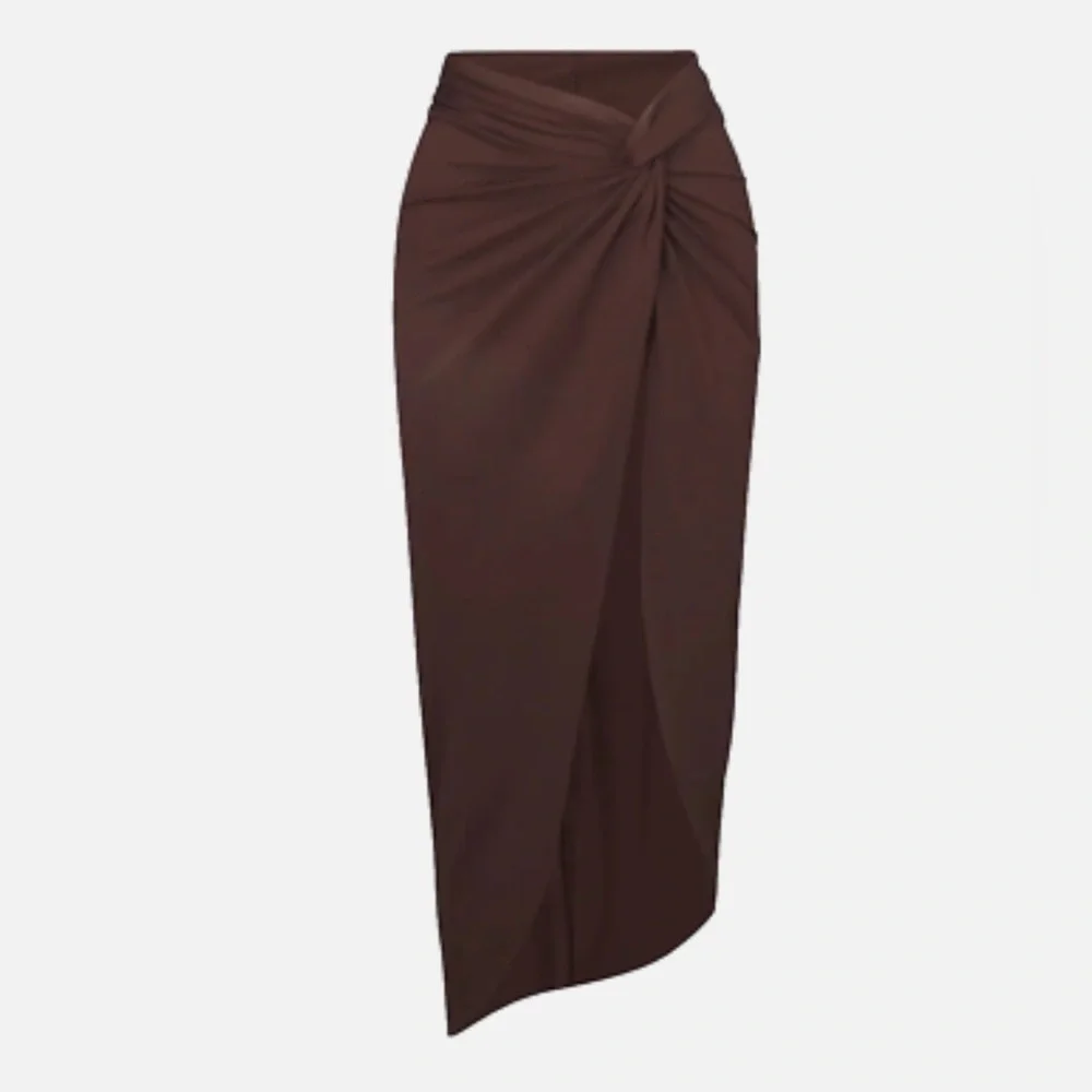 Skims Brown Surong Midi Skirt - Picture 2 of 7